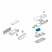 OEM 2002 Acura NSX Holder Assembly, Cup (Black) Diagram - 83425-SL0-A90ZA