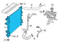 OEM 2021 Dodge Durango Engine Cooling Diagram - 68480071AC