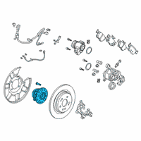 OEM 2019 Acura RDX Bearing, Rear Hub Unit Diagram - 42200-TJC-A02