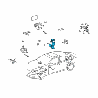 OEM Lexus LS460 Pump Assy, Brake Booster Diagram - 47070-50040