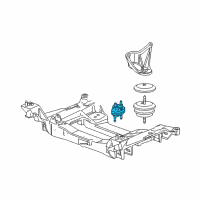 OEM Chevrolet Corvette Mount Asm-Engine Diagram - 10448683