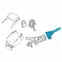 OEM 2020 Lexus RX350L Switch, Windshield WIPER Diagram - 84652-48260