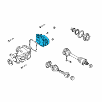 OEM 2004 BMW 760i Transmission Cover Diagram - 33-11-1-428-929