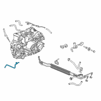 OEM 2005 Acura MDX Pipe, Return (ATF) Diagram - 25475-RDK-010