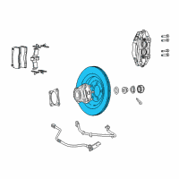 OEM 2010 Dodge Viper Brake Rotor Diagram - 5290393AA