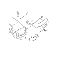 OEM Nissan Titan Bolt Diagram - 01125-0028U