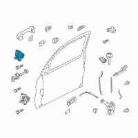 OEM 2010 Ford Escape Upper Hinge Diagram - 7L8Z-7822800-A