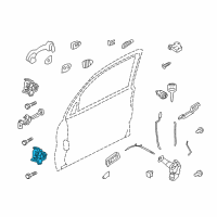 OEM 1997 Ford Contour Lower Hinge Diagram - 7L8Z-7822810-A