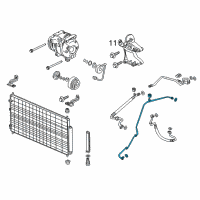 OEM 2014 Honda Odyssey Pipe Assembly, Receiver Diagram - 80341-TK8-A01