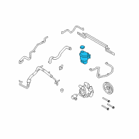 OEM 2008 Mercury Sable Power Steering Pump Reservoir Diagram - 8G1Z-3E764-B