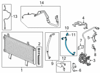 OEM 2020 Honda CR-V Hose Complete, Discharge Diagram - 80315-TPA-J01