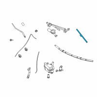 OEM 2014 Infiniti Q60 Window Wiper Blade Assembly Diagram - 28890-JK67A