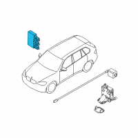 OEM BMW 745i Parking Assist Distance Control Module Diagram - 66-20-9-185-139