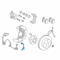 OEM Lexus RX350 Sensor, Speed, Front RH Diagram - 89542-0E060