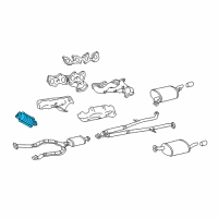 OEM 1999 Lexus GS400 Catalytic Converter Assembly Diagram - 18450-50231