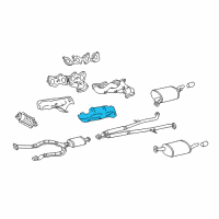 OEM Lexus GS400 Insulator, Exhaust Manifold Heat, NO.2 Diagram - 17168-50080