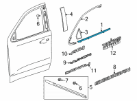 OEM 2021 Chevrolet Suburban Belt Molding Diagram - 84844389