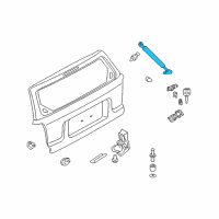 OEM 2010 Mercury Mariner Support Cylinder Diagram - 8L8Z-78406A10-A