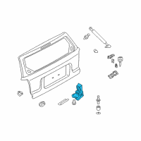 OEM Latch Diagram - 9L8Z-7843150-B