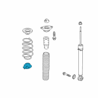 OEM Honda Accord Rubber, RR. (Lower) Diagram - 52748-TWA-A03