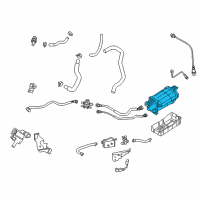 OEM 2019 Hyundai Elantra GT CANISTER Assembly Diagram - 31420-G3650