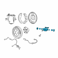 OEM 2010 Jeep Compass Cylinder-Wheel Diagram - 5191305AA