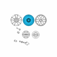OEM 2016 Infiniti QX60 Spare Tire Wheel Assembly Diagram - 40300-CA507
