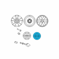 OEM 2016 Nissan 370Z Wheel Center Caps Diagram - 40343-5Y700