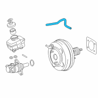 OEM Lexus RC200t Hose Assy, Vacuum Diagram - 44750-53220