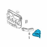 OEM 2008 BMW X6 Front Right Air Duct Cover Diagram - 51-74-7-169-418