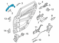 OEM 2022 Hyundai Tucson HANDLE-REAR DOOR OUTSIDE, RH Diagram - 83661-N9000