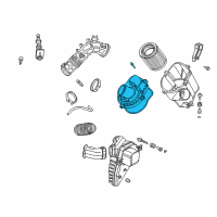 OEM 2005 Honda Element Cover, Air Cleaner Diagram - 17202-PZD-A00