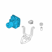 OEM 2013 BMW X6 Dsc Hydraulic Unit Diagram - 34-51-6-865-025