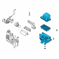 OEM 2021 Hyundai Venue Cleaner Assembly-Air Diagram - 28110-K2350