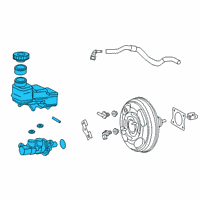 OEM 2020 Toyota Corolla Master Cylinder Assembly Diagram - 47201-02870