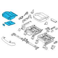 OEM 2017 Ford Explorer Seat Cushion Pad Diagram - FB5Z-78632A23-J