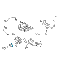 OEM 2016 Lexus CT200h Gasket, EGR Pipe Diagram - 25634-37030