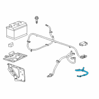 OEM 2017 GMC Sierra 3500 HD Battery Cable Diagram - 23386300