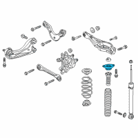 OEM 2021 Honda Civic Rubber, RR. Shock Absorber Mounting Diagram - 52670-TBG-A01