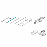 OEM 2016 Infiniti QX60 Rod-Jack Handle Diagram - 99552-7S200