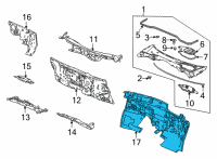 OEM 2022 Acura MDX Insert, Dashboard Diagram - 74260-TYA-A00