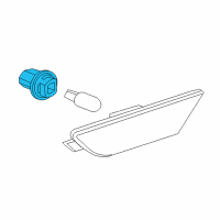 OEM Chevrolet SSR Socket Asm-Front Side Marker Lamp Diagram - 15215443