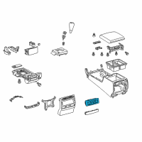 OEM 2009 Toyota Land Cruiser Dash Control Unit Diagram - 55900-60E42