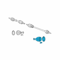 OEM 1993 Dodge Shadow Boot-Half Shaft Diagram - 4641181