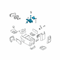 OEM 2005 Lincoln Navigator Gearshift Housing Diagram - 2L7Z-7210-GB