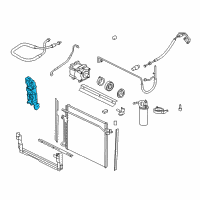 OEM 2009 Ford Ranger Compressor Bracket Diagram - 1L5Z-19E708-AA