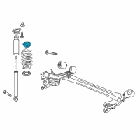 OEM 2017 Chevrolet Spark Insulator-Rear Spring Upper Diagram - 95167273