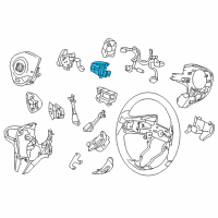 OEM 2016 Honda CR-Z Switch Assembly, Audio Remote Diagram - 35880-SZT-A02