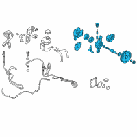 OEM 2003 Hyundai Tiburon Pump Assembly-Power Steering Oil Diagram - 57100-2D151