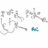 OEM Hyundai Tiburon Seal Kit-Power Steering Oil Pump Diagram - 57150-3AA00